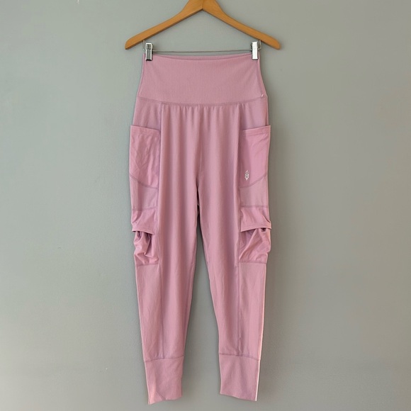 Free People • NWOT Lilac Pink Take A Hike Drop Waist Cargo Harem Pants Sz Small - Picture 17 of 17